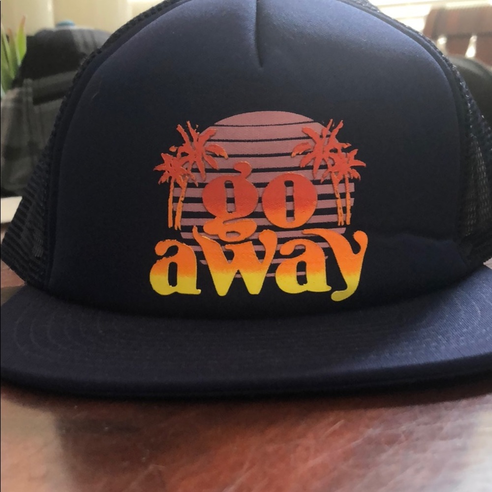 NEFF “go away” trucker hat